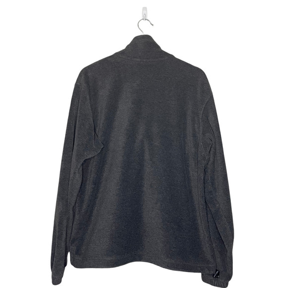 Columbia Fleece Jacket Gray Classic Full Zip Long Slv Logo Gorpcore Size Medium - Picture 2 of 11